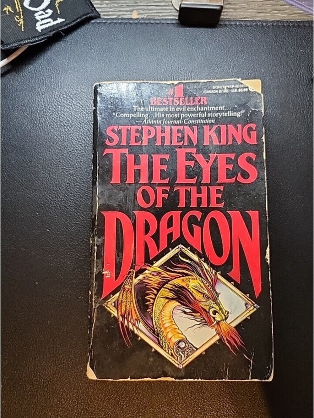 The Eyes Of The Dragon Paperback Book by Stephen King Vintage Horror 1988